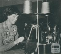 Clothing manufacture, Korumburra, 1955