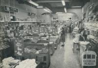 Interior of the  Hattam & Co, 104 Glenferrie Road, Malvern, 1963