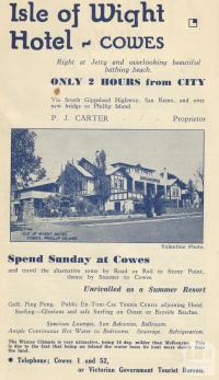 Isle of Wight Hotel, Cowes, 1949