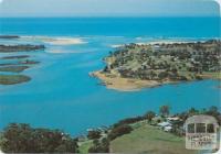 Aerial view of township looking towards the entrance, Mallacoota