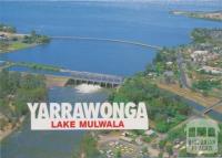 Aerial view of Lake Mulwala and Yarrawonga Weir on the Murray River