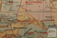 Healesville shire map, 1924