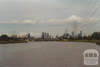 City from Maribyrnong River near Flemington Race Course, 2000
