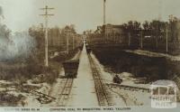 Conveying coal to briquetting works, Yallourn