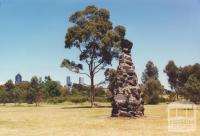 Burke and Wills memorial cairn, Royal Park, 2000