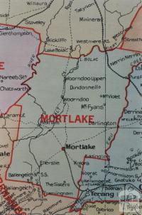 Mortlake shire map, 1924