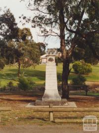 Westmeadows Memorial, Raleigh Street, 2002