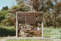 Coldstream Yering War Memorial near Coombe Cottage, 2002