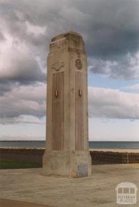 Bridge pillar, Victorian centenary, Beach Street, Port Melbourne, 2004