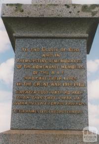 War memorial, Bowenvale, 2008