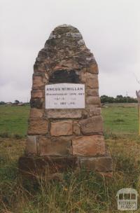 Memorial to Angus McMillan opposite Bundalaguah school