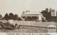 Mr Gniel's home, Walpeup, 1921