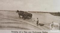 Scooping out a dam near Manangatang, Swan Hill Shire, 1926