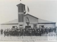 Opening of first Government cool store, Doncaster, 1905, 1964