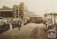 Coldblo Road tram depot, Prahran, 1909