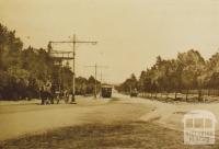 Dandenong Road between Chapel and Glenferrie Roads, Prahran, 1910