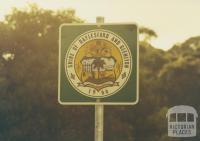 Roadside sign Daylesford and Glenlyon Shire, 1980