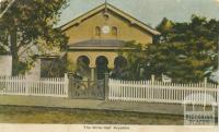 The Shire Hall, Drysdale, 1907