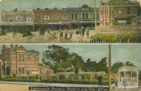 Elsternwick Railway Reserve and Post Office, 1908