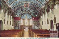 The interior of St Mary's Catholic Church, Bairnsdale