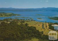 The Camp Park and Lower Lake with the Howe Ranges beyond, Mallacoota