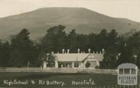 High School and Mt Battery, Mansfield, 1915