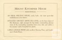 Mount Kitchener House, Marysville, c1925, page 2
