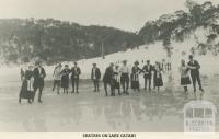 Skaters on Lake Catani, Mount Buffalo