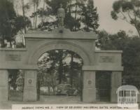 View of Soldiers' Memorial Gates, Murtoa