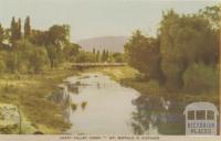 Happy Valley Creek - Mt Buffalo in distance, Myrtleford, 1953