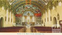 Interior of St Mary's Church, Bairnsdale, 1964