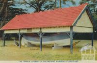 The famous lifeboat in the Botanic Gardens at Portland