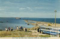 View from Battery Point showing work on New Harbour, Portland