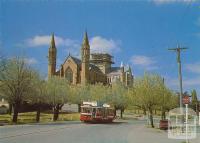 The Sacred Heart Cathedral looking from High Street, Bendigo