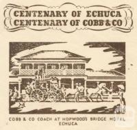 Envelope, Centenary of Echuca and Cobb & Co, 1953