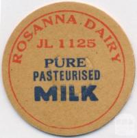 Rosanna Dairy Token, 1925