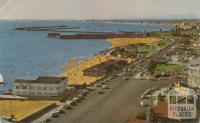 St Kilda foreshore, with baths and pier in the background