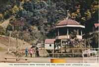The Mountaineers Band Rotunda and Fire Station Over Stringers Creek, Walhalla