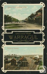 Queen Street and Railway Station, Warragul