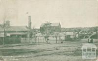 View showing flour mill, Wedderburn, 1927
