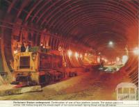 Parliament Station, under construction 1971-82