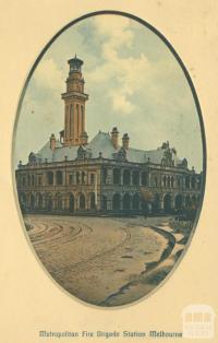 Metropolitan Fire Brigade Station, East Melbourne, 1912