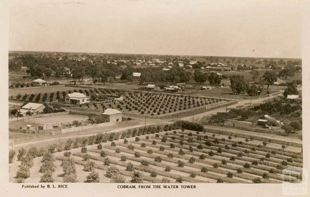 Cobram, from the water tower