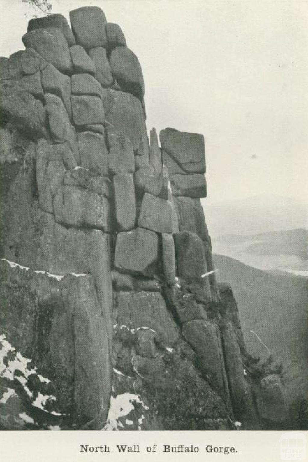 North wall of Buffalo Gorge, 1918