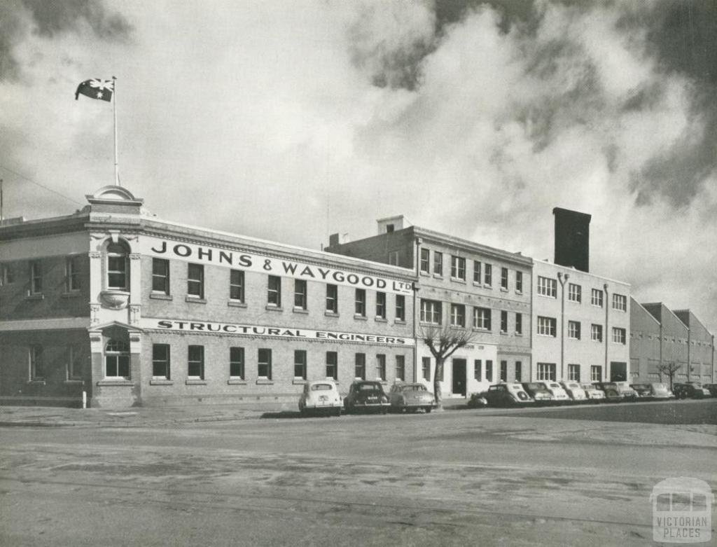 Johns & Waygood, Head Office, City Road, South Melbourne, 1956