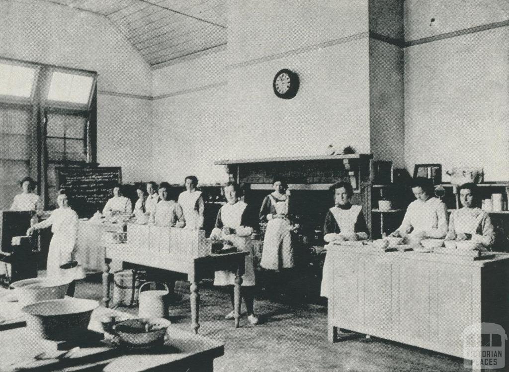 Cookery Centre, Warragul High School, 1912