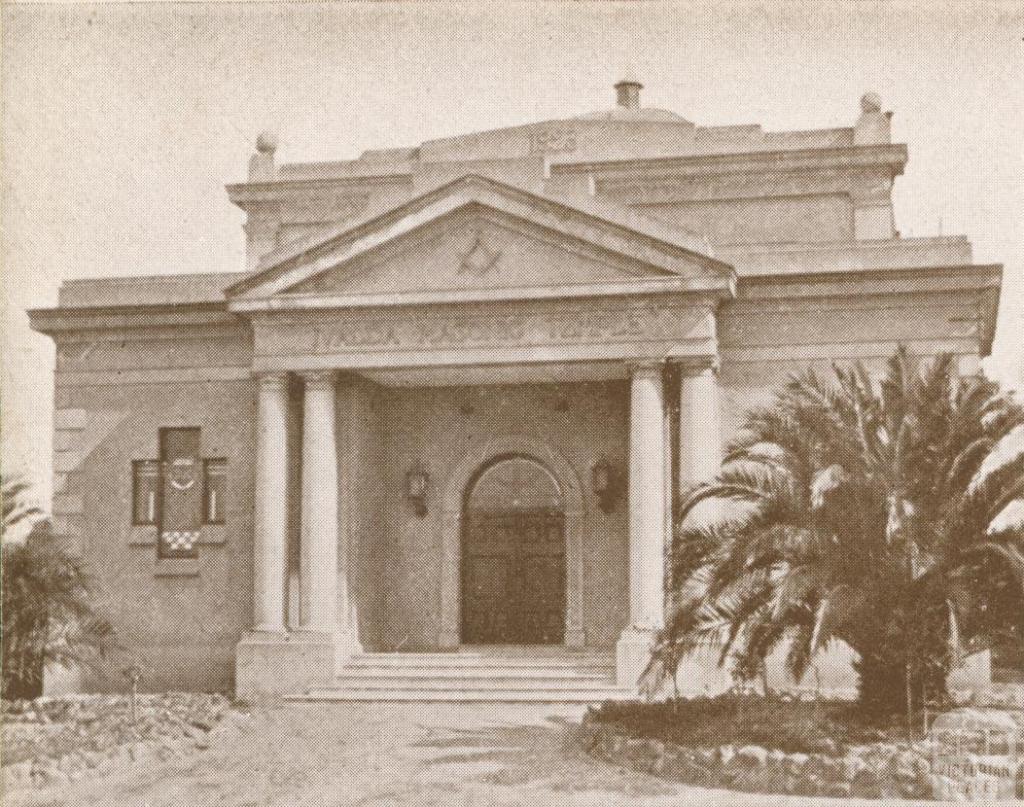 Ivalda Masonic Temple, Ivanhoe, 1937