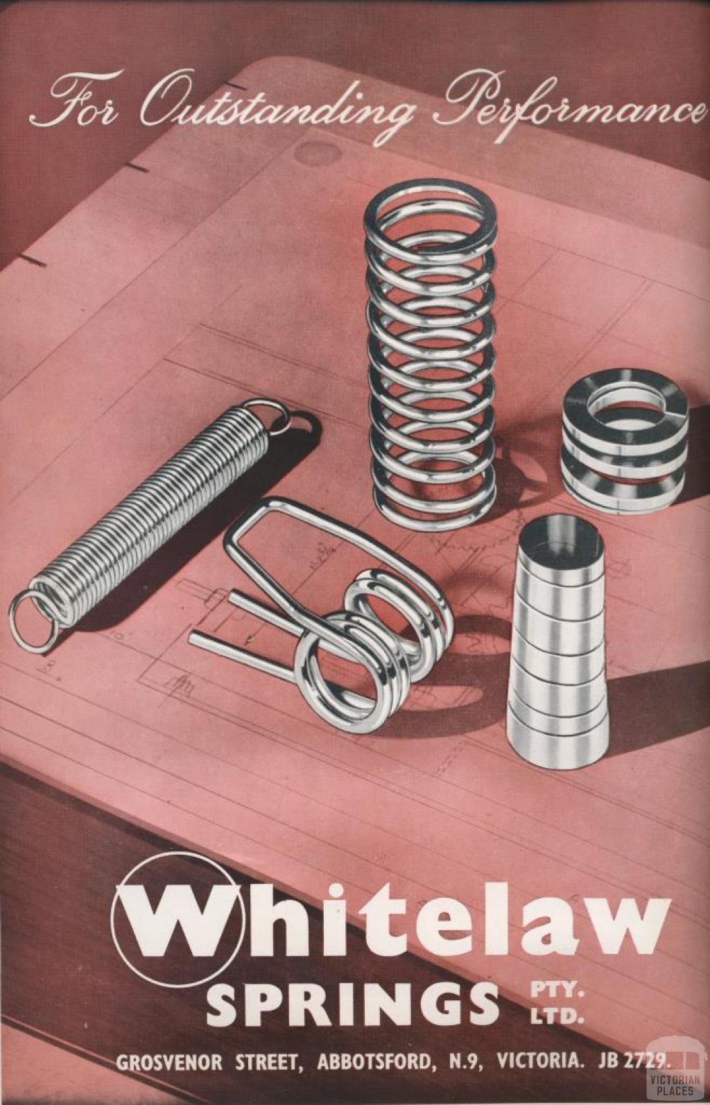 Whitelaw Springs, Abbotsford, 1957