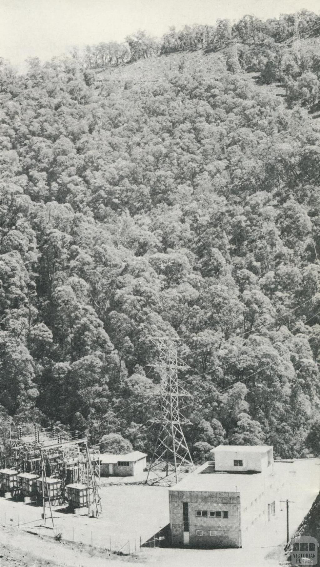 Control room and switch yard for the West Kiewa power station, 1971