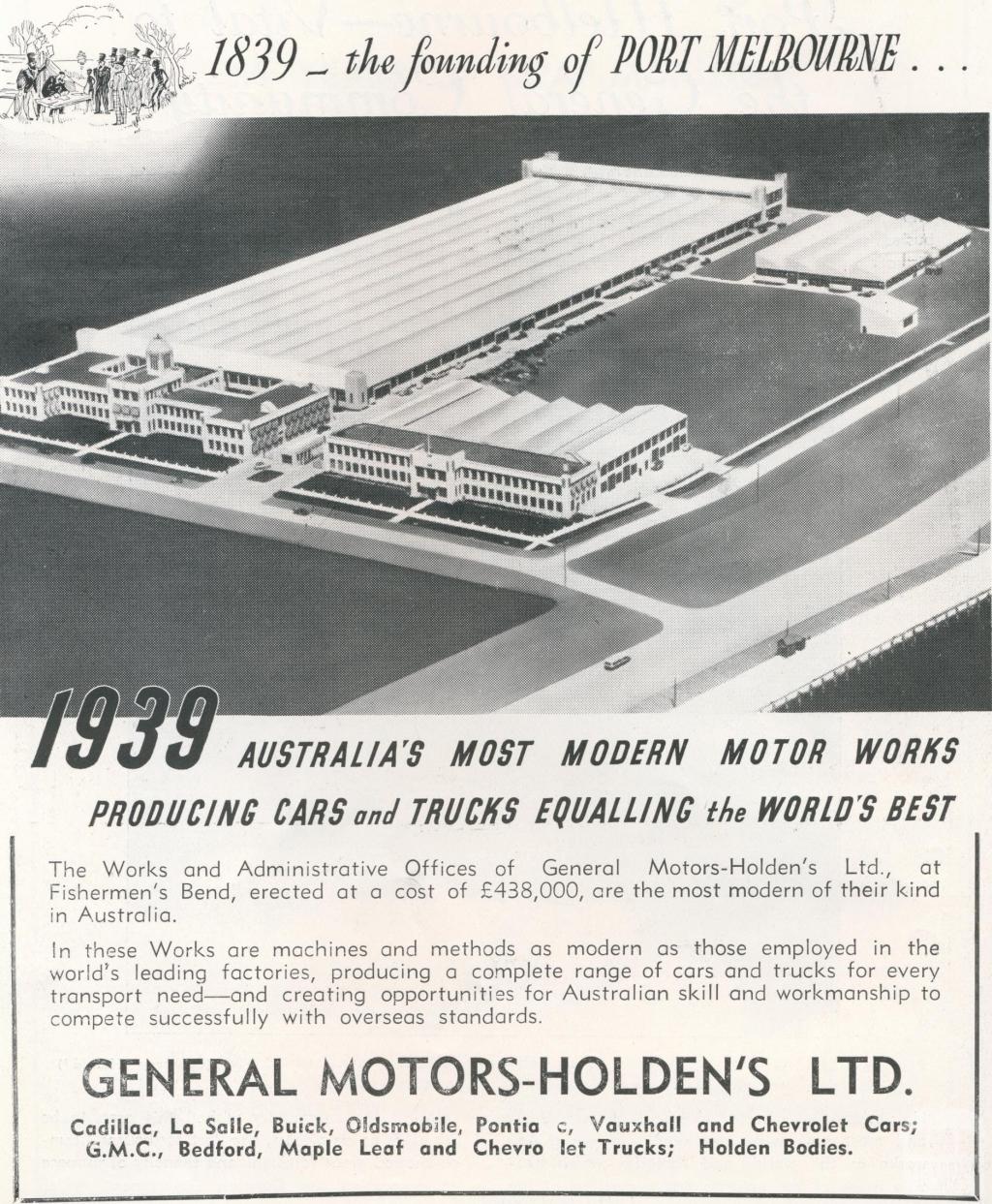 General Motor-Holden's Ltd, Fishermans Bend, 1939